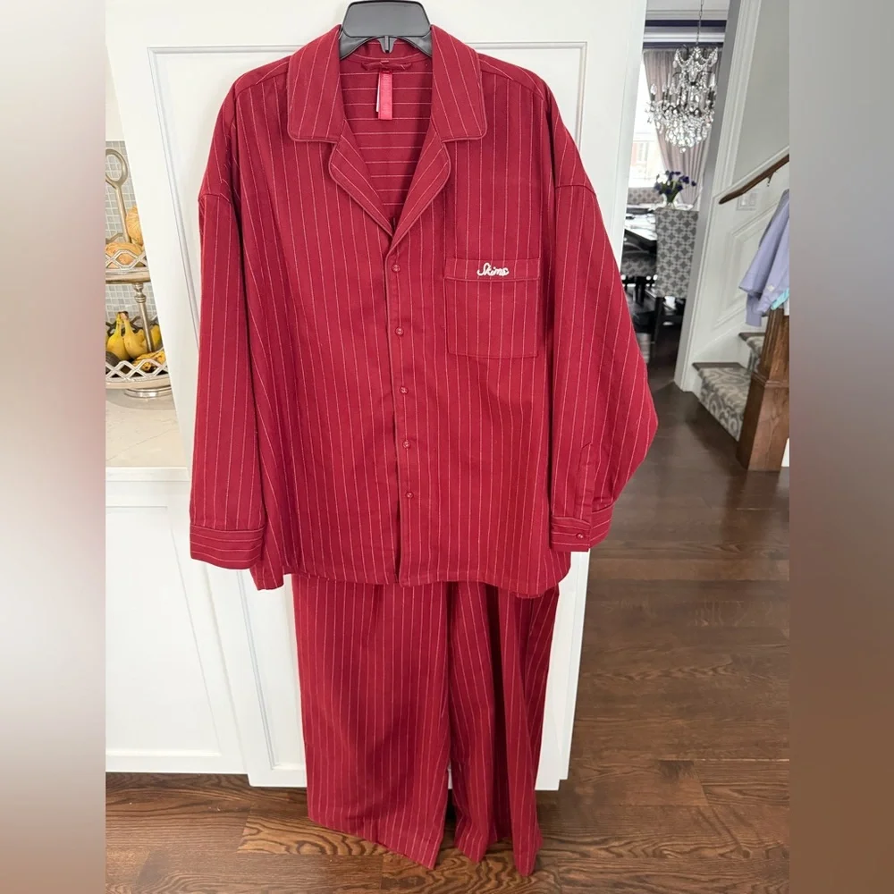 Skims NWT Elevated Flannel PJ Set Size xLarge(oversized)